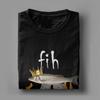 Mens Womens Fih Funny Fish Meme Shirt 100% Cotton Graphic Tee Shirts  Clothing Outfits