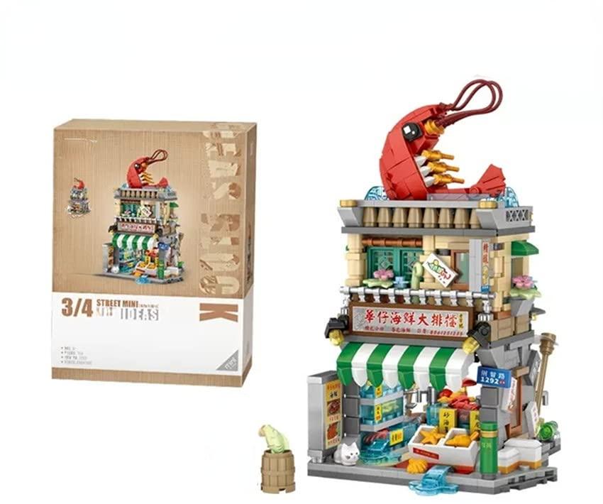 LOZ 1290 1291 1292 1293 mini Blocks Teens Building Toys Girls Gift Food Street DIY Bricks Puzzle Home Decor Presents