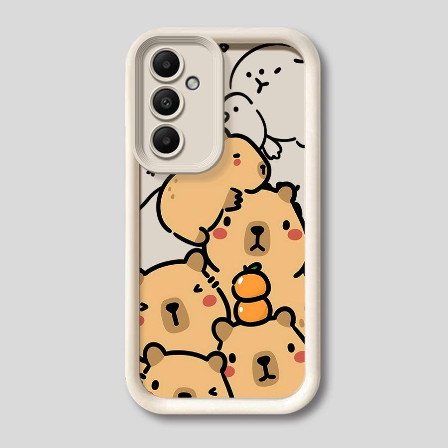 Soft TPU Phone Case for Samsung Galaxy A32 A31 A52 A22 A23 A54 A21s A53 A34 A73 A25 A26 A24 Cute Capybara