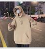 Men's Hong Kong Style Retro Hooded Sweatshirt - Spring/Fall American Heavyweight High Street Trendy Loose Jacket with Plus Velvet