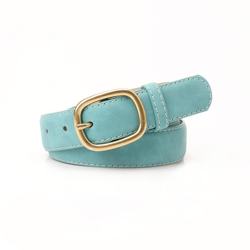 New Fashion Retro Women's Belt, Korean-style Trendy Antique Copper Pin Buckle Belt, Versatile Women's Jeans Belt