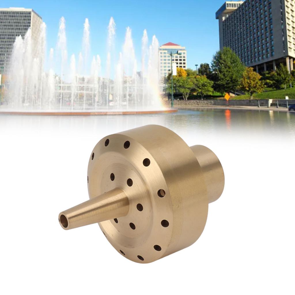 Ugello Fontana Acqua Ugello Fontana Ottone Ugello a Colonna Testa Spruzzatrice per Laghetto da Giardino Porta Bellissimi Effetti Visivi G2in