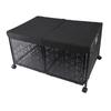 Foldable Toy Storage Box Large 70L Capacity Dustproof Portable Metal Toy Chest for Kids Playroom