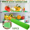 10Pcs/Set Filter Sponge Refrigerator Mat Vegetable Fresh Keeping Mat Fridge Drawer Sponge Mat Kitchen Tool 14.96*11.81 inch
