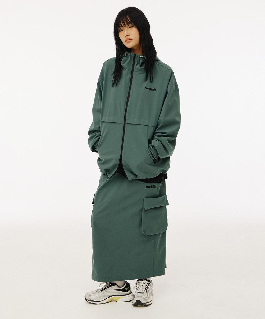 1993 Studio Wind Cargo Long Skirt_Green