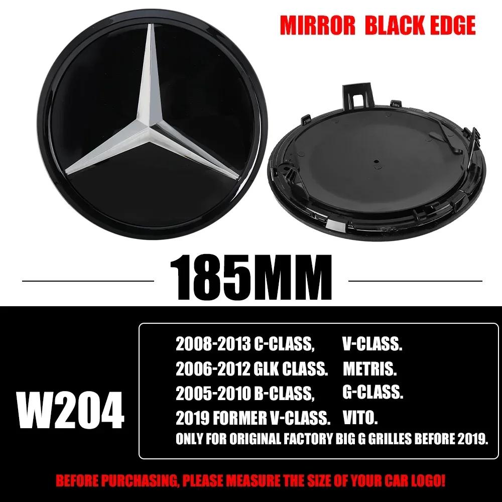 Car Sticker 185/205MM Car Front Grille Badge Decal Cover Emblem Replacement Accessories For Mercedes Benz W204 W205 W206 W213 W2