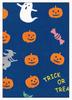 Tenugui Hand Made In Halloween Niwa-zome Towel, Chu-dyed, 100% Cotton, Japan,