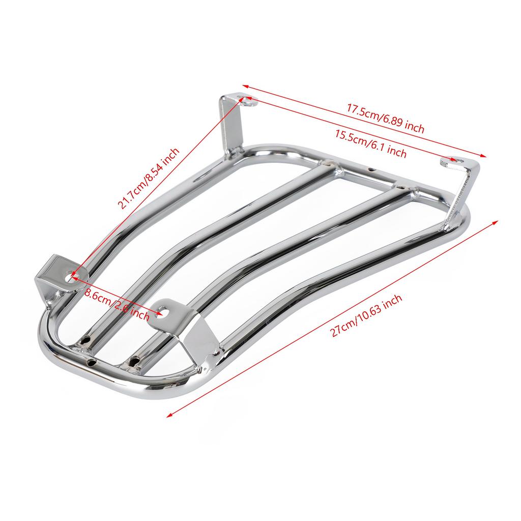 Floor Board Rack Carrier Chrome For Vespa 125 200 250 300 GTS GTV GT GTL