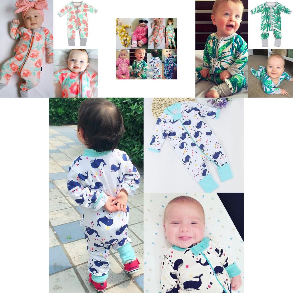 Premium Quality Newborn Baby Boy Girl Long Sleeve Cotton Romper Jumpsuit Outfit For All Seasons
