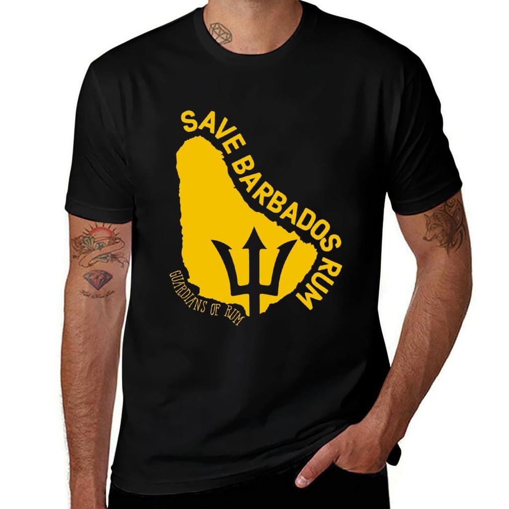 Save Rum Barbados Tshirt Big And Tall Crew Neck Tee