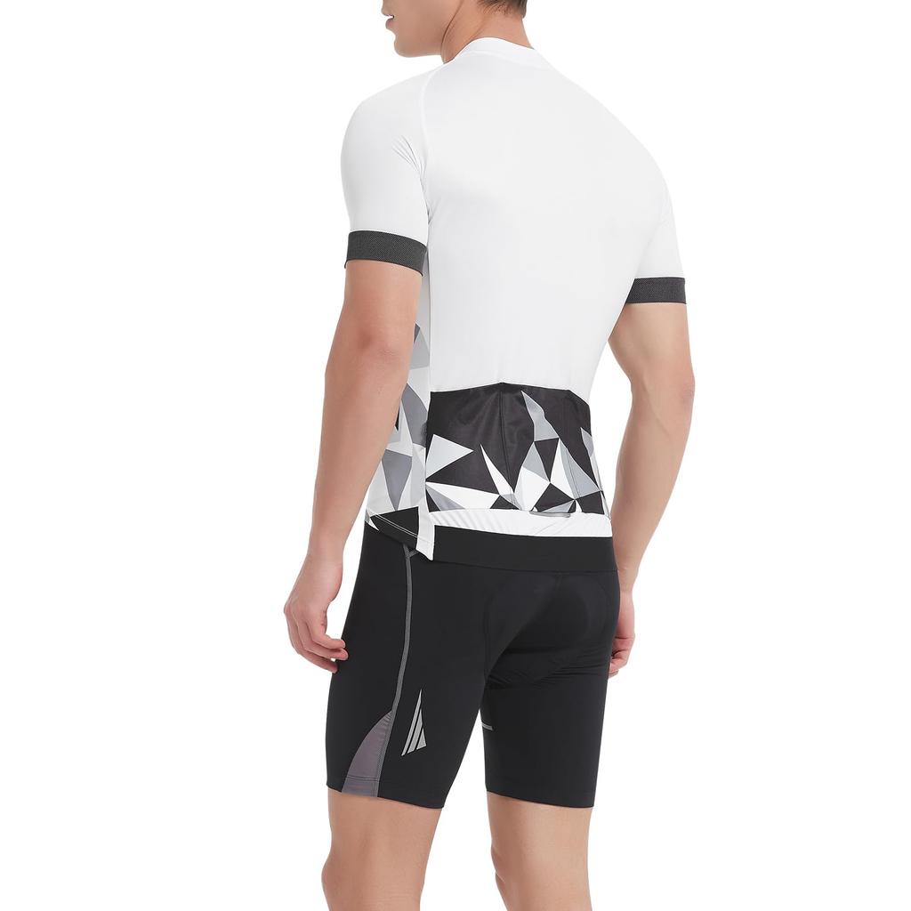Santic Kurzarm Radsport Sommer Radfahren Hoher UV-Schutz Herren Trikot, Bekleidung, Elastisch, Atmungsaktiv, Schweißableitend, Schnelltrocknend,
