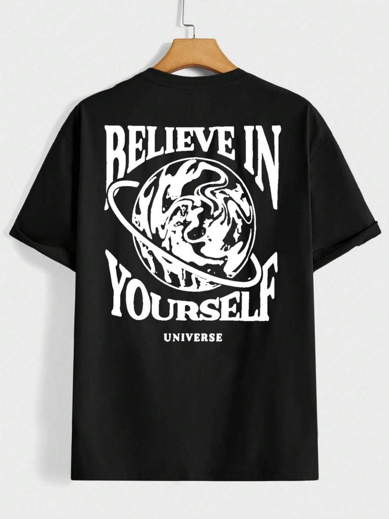 Believe In Yourself Printing Women TShirts Summer Casual Cotton Tee Shirts Street Fashion Short Sleeve Loose ONeck Clothes