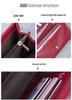 Women's Retro Long Leather Wallet - Oil Wax Zipper Clutch with Large Capacity