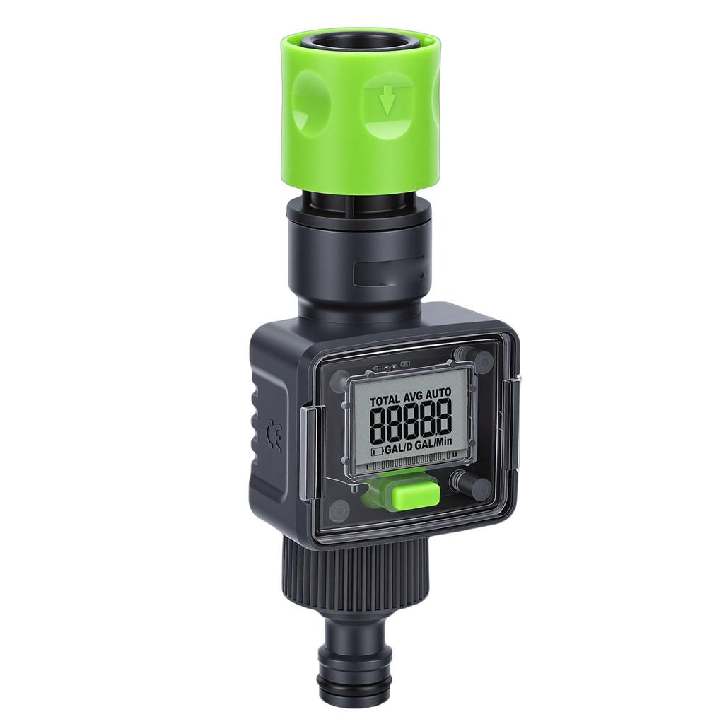 Water Flow Meter High Precise Real Time Monitoring Digital Water Consumption Meter for Garden Watering Irrigation