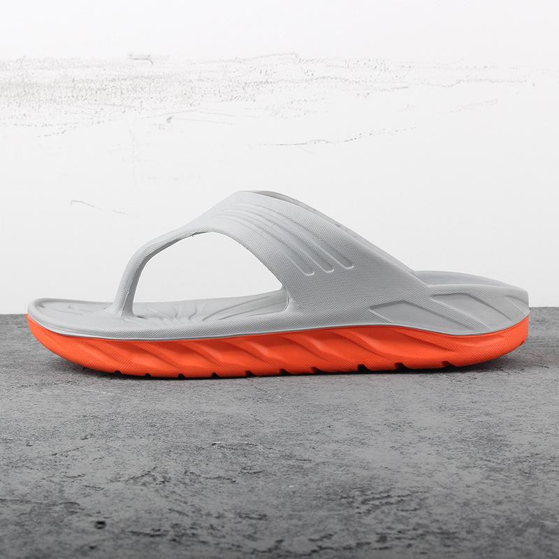 

2024 Летние однотонные повседневные сандалии с мягкой подошвой, удобные, модные, пляжные туфли для дома 40-47 12 серый