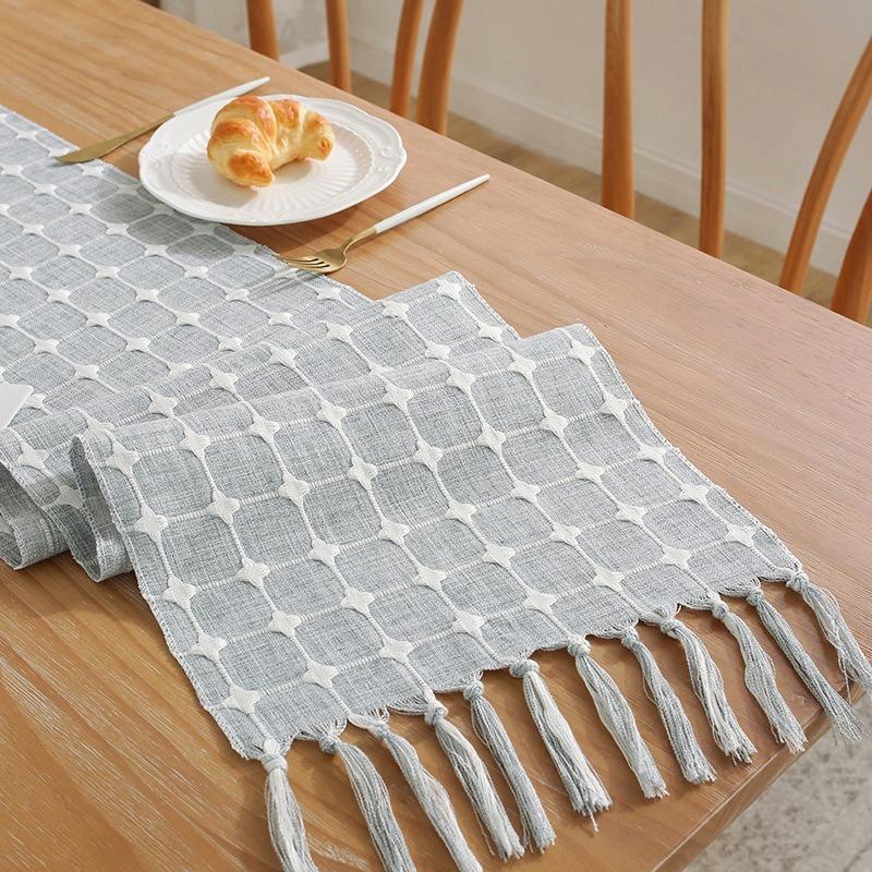Бохо Фетровая дорожка для стола Декор для обеденного стола Натуральный свадебный домашний — фото 10