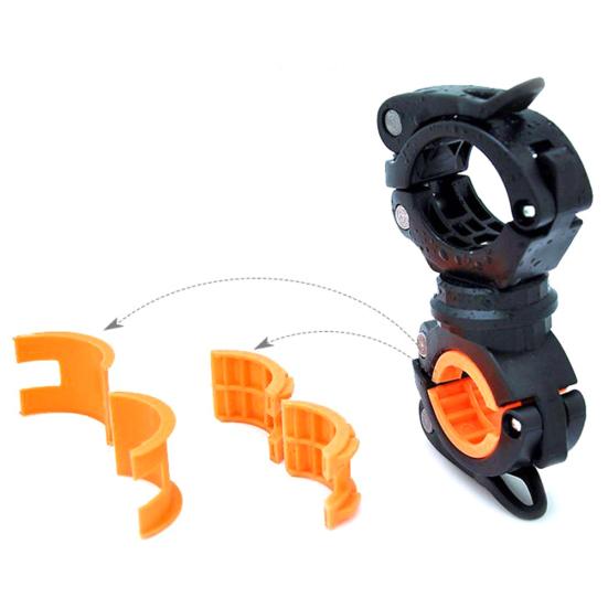 360 Degree Rotation Adjustable Flashlight Bicycle Bike Clamp Bracket Holder