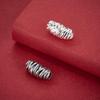 Sterling Silver S925 Retro Barrel & Spacer Beads for DIY Bracelets