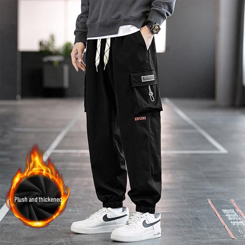 

Мужские комбинезоны свободного кроя - модные повседневные брюки больших размеров из бархата для осени/зимы 5XL