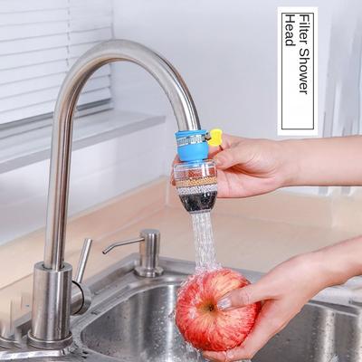 Splash Proof Faucet Filter 6-layer Filtration Tap Head Attachment Drainer Faucet  Healthier Life