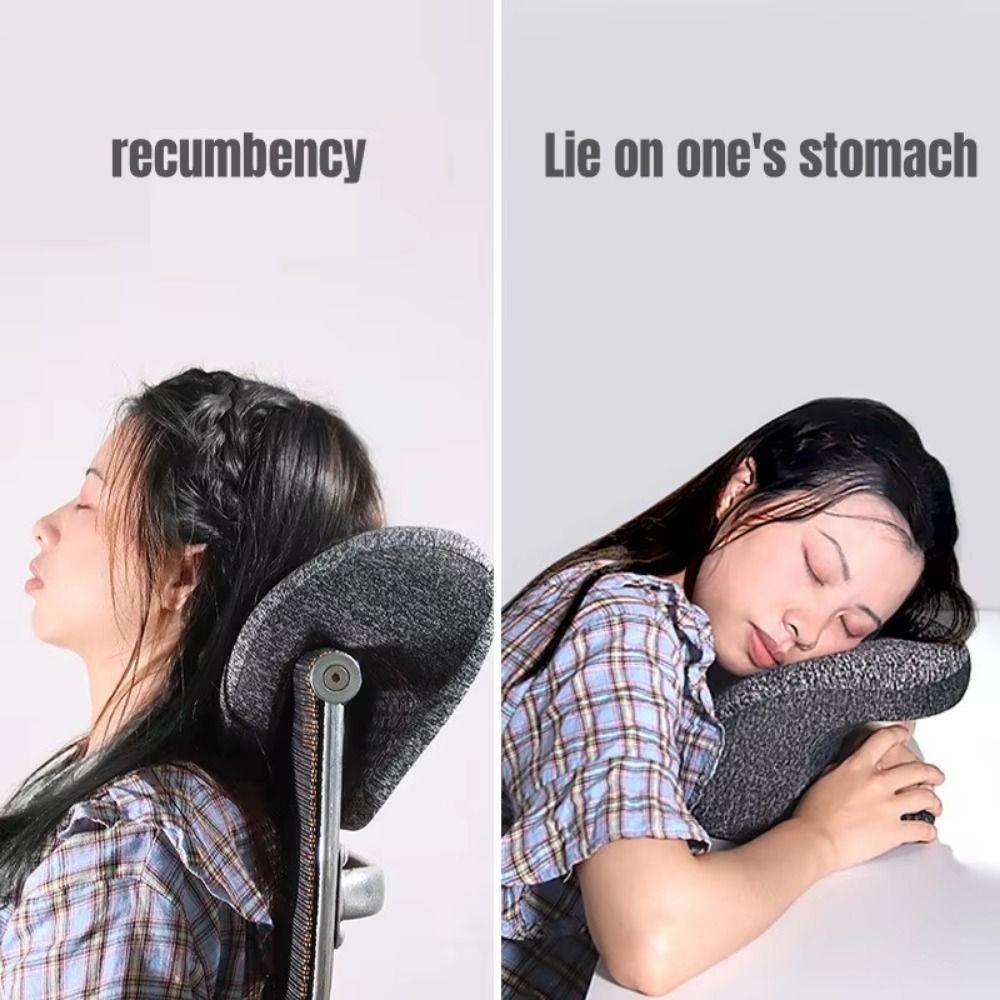 Portable Pillow Cushion Lightweight Face Down Desk Pillow Nap Sleeping Pillow  Cervical Protection