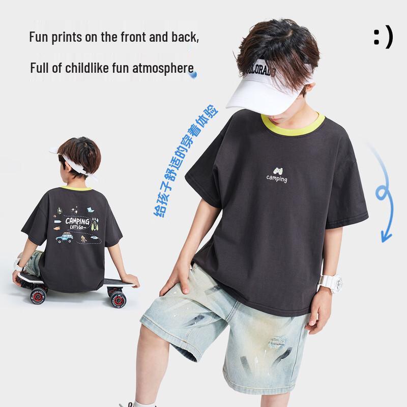 Luomeng Boys' Short Sleeve T-Shirt