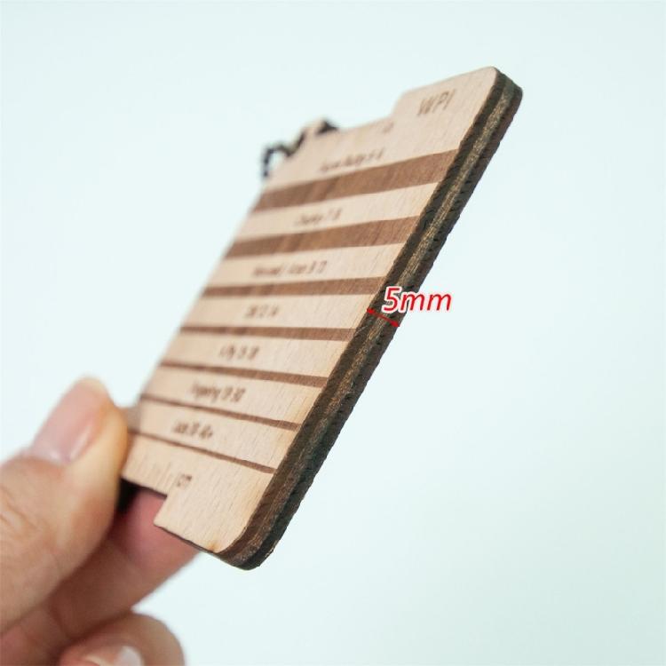 Knitting Needle Gauge Knitting Yarn Gauge Knitting Ruler Wood Knitting Gauge Tool Set for Beginner and Professional