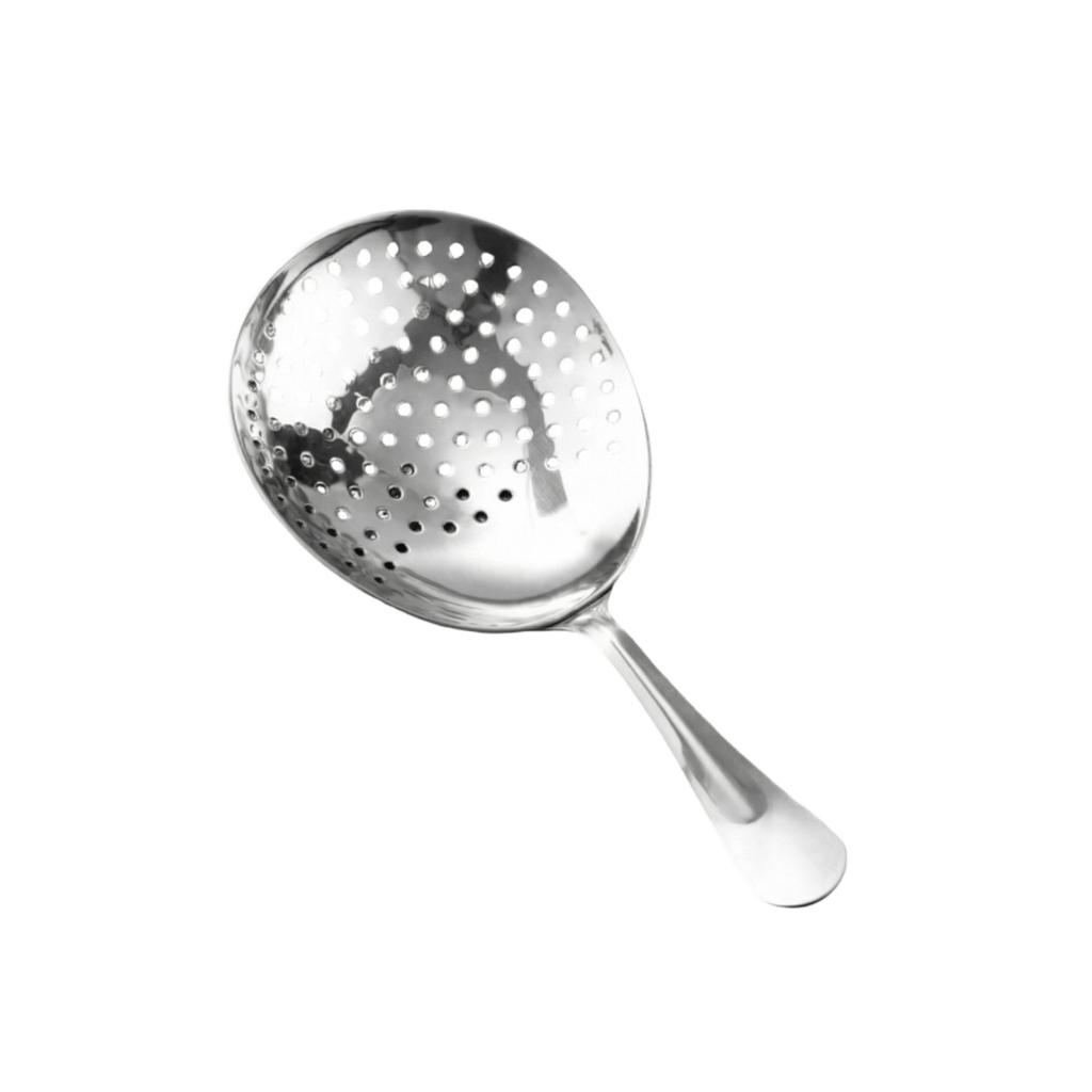 Stainless Steel Ice Scoop with Perforated Design for Efficient Ice Straining Durable Solid Handle Suitable for Bar Kitchen Use