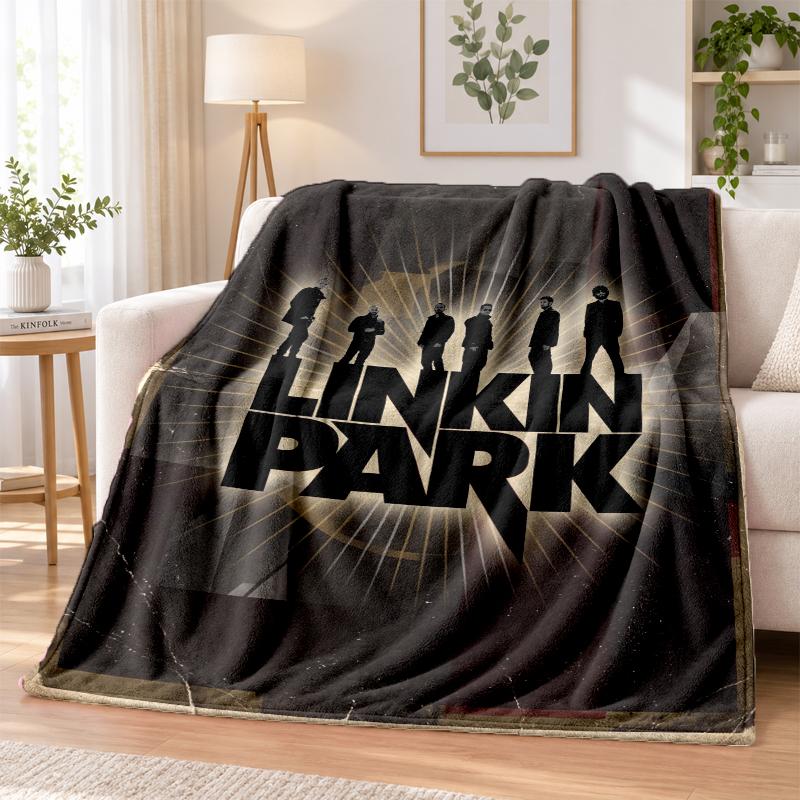 Linkin Park Printed Flannel Blanket Warm Comfort Bed Throw For Indoor Home Decoration