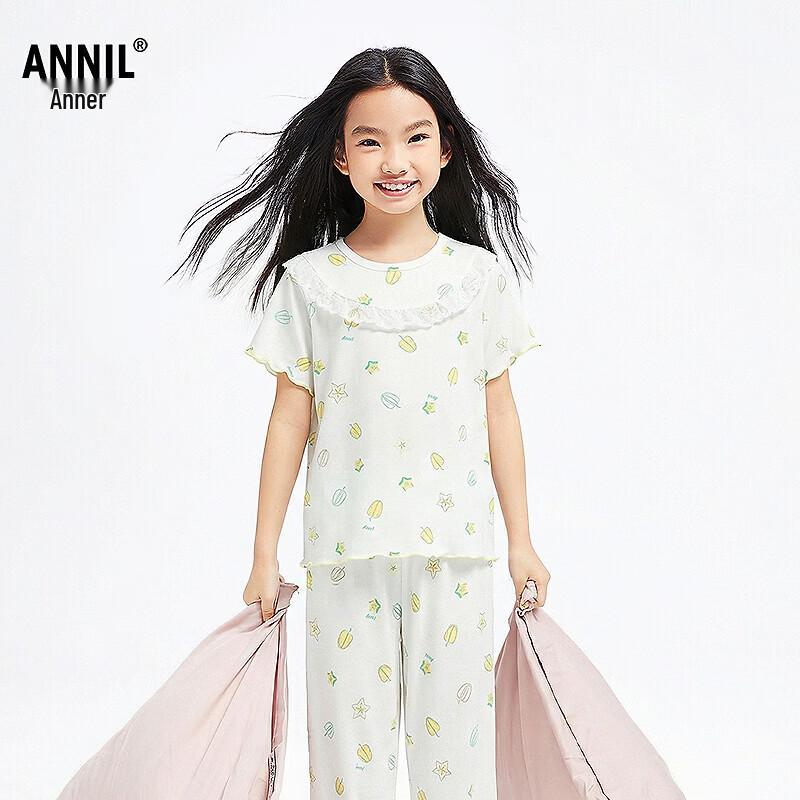 

Annil Girls Summer Short-Sleeve Home Wear Set 170