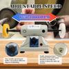 Double-Head Tabletop Cloth Wheel Polisher Small Power Adjustable Speed Double Head Polisher Desktop Jewelry Polishing Machine
