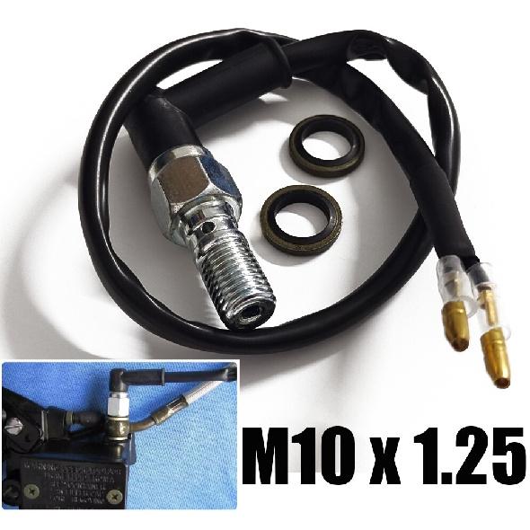 Motorcycle Universal Rear Set Hydraulic Brake Light Switch With Washers M10x1.25