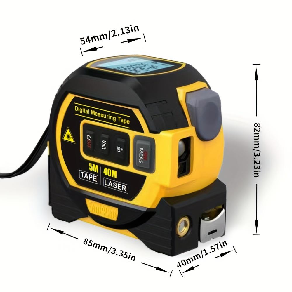 1pc Laser Tape Measure 3in 1 Digital Tape Measure High Precision Laser Rangefinder Steel Tape Measure, Optimized Ergonomics