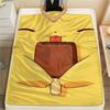 Pikachu Printed Pattern Flannel Blanket Warm for Bedroom Sofa Chair Picnic.-TING