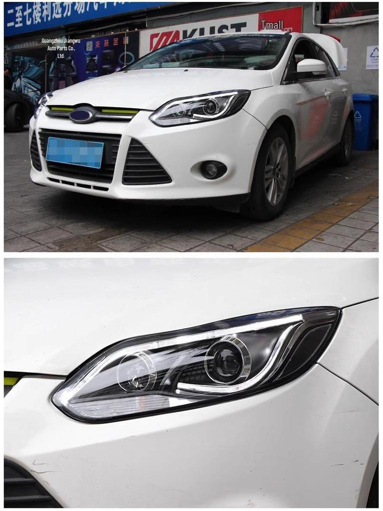 12-14 Ford Focus LED DRL Bi-Xenon Projector Headlight Assembly