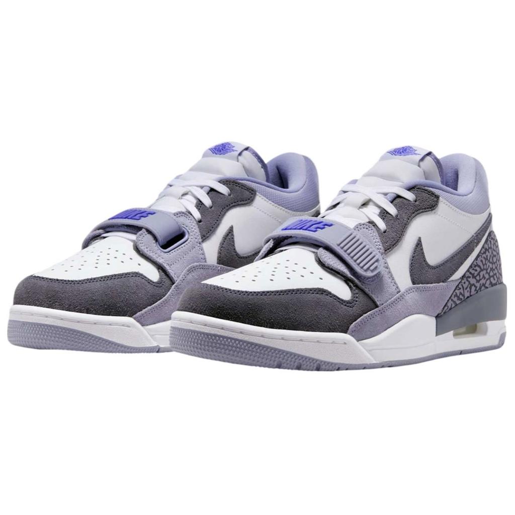 Jordan Legacy 312 Low Top Vintage Basketball Shoes Men's White Black Purple CD7069-108