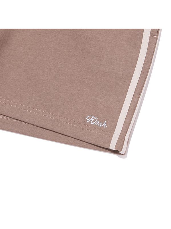 KIRSH Line Detail Track Shorts [Brown]