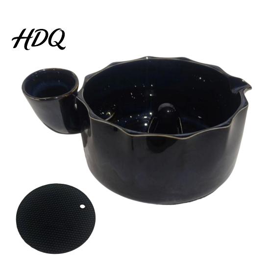 Decoratieve Keramische Serveerschaal Berry met Afvoergaatje Zelfspoelende Zeefschaal voor Druiven Vergiet Groente Fruit Wassen En Voedselbereiding