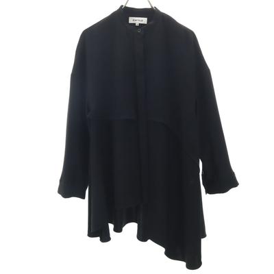 ENFOLD Long Sleeve Asymmetry Blouse 38 Black Women Used