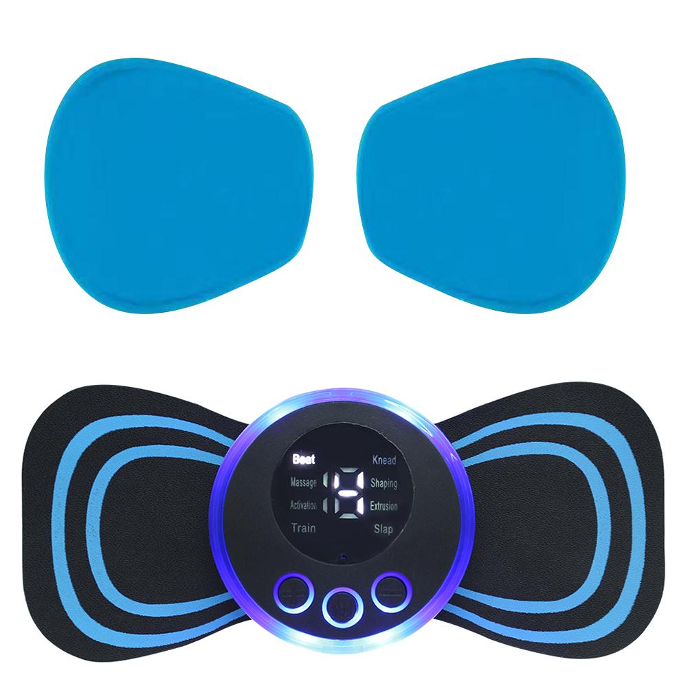 1Pair/2pcs Massager Pads Replacement Silicon Gel Massager Patch Reusable Safe Comfortable EMS Neck Trainer Accessories