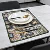 12 X 18 Inch Cotton Linen Washable Table Protector Durable Dining Table Kitchen Home Decor Placemats