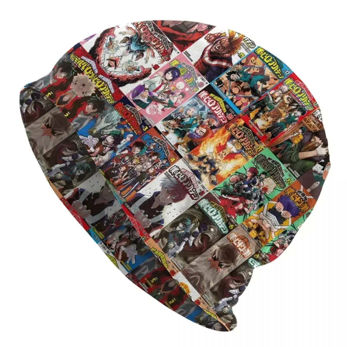 

My Hero Academia Deku Unisexga Collage Skullies Beanies Hats Warm Autumn Winter Outdoor Cap Knitted Bonnet Caps for Unisex Adult One Size