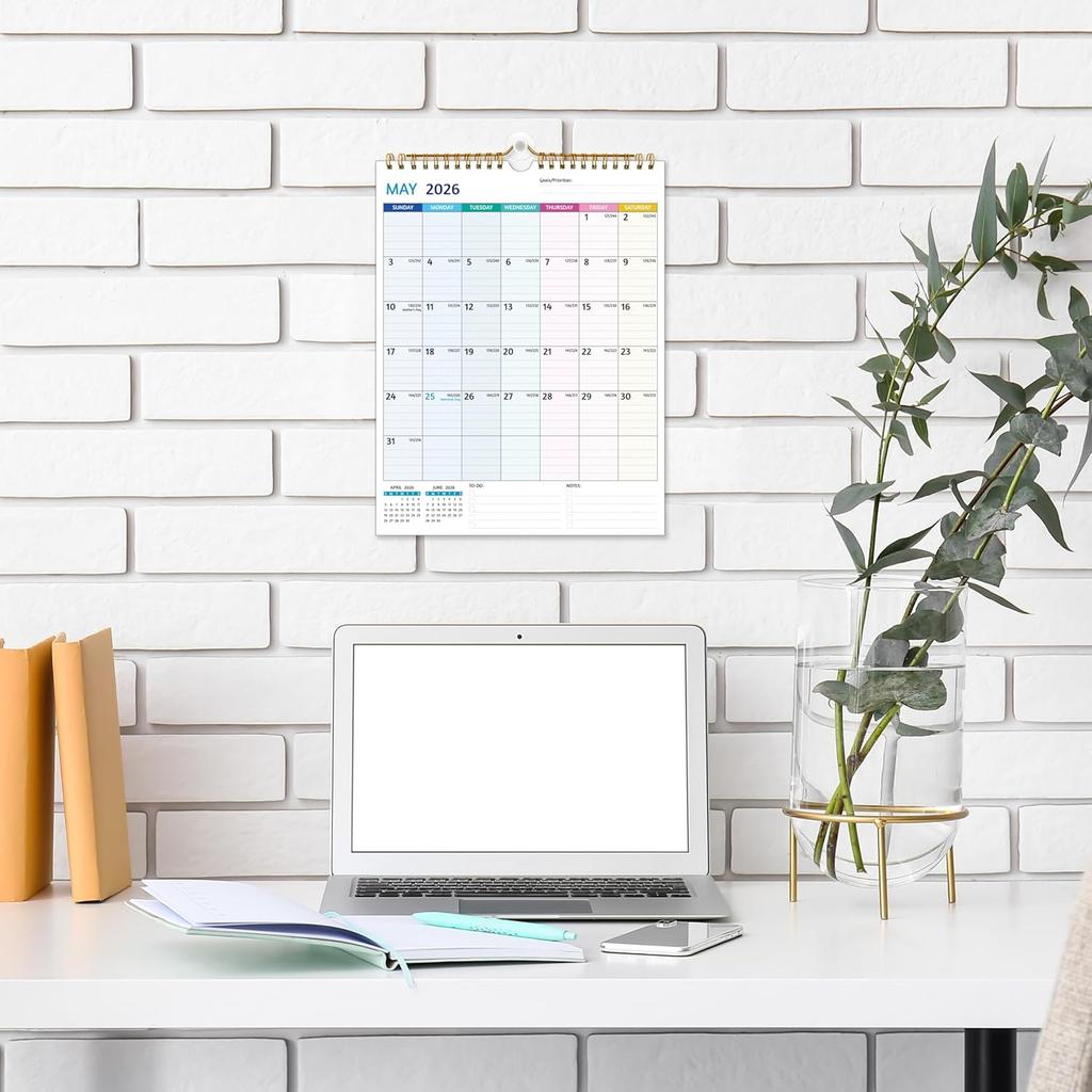 2026-2027 Wall Calendar – Use Now To Jun 2027, Calendar 2026-2027 Wall, 21 Monthly Calendar, 8.5 X 11 In, 2026 Small Calendar, Ruled Blocks, Thick
