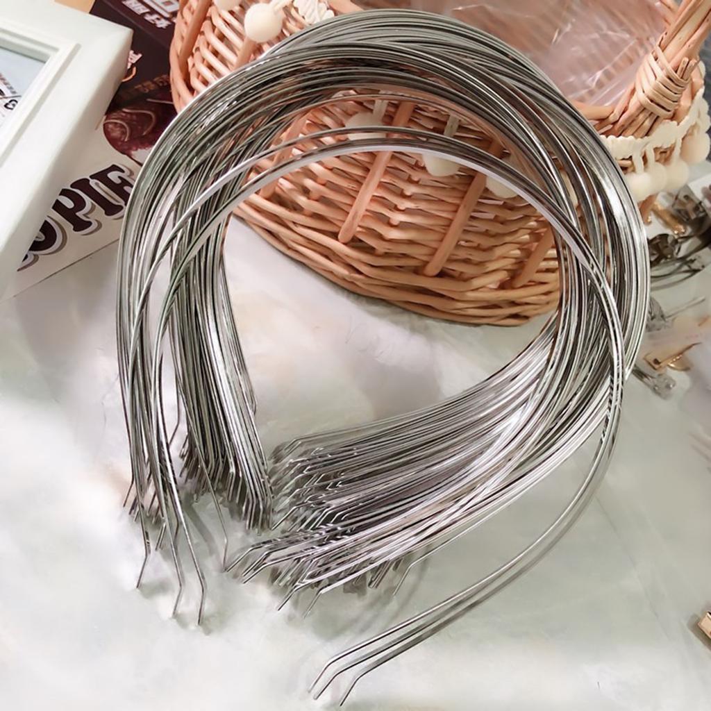 1 stk Svart Sølvfarget Metall Hårbånd For Jenter 3/4/5/6/7mm Dekorativt Pannebånd DIY Håndverk Hårbøyle Hårtilbehør