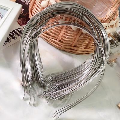 1PC Black Silver Color Metal Hair Bands For Girls 3/4/5/6/7mm Decorative Headband  DIY Craft Hair Hoop Hair Accessories