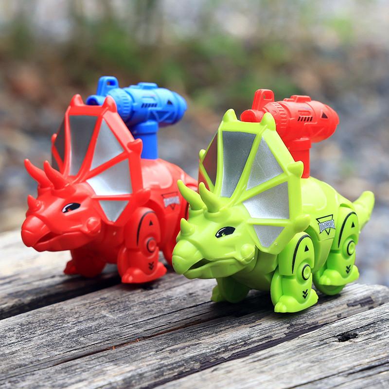 Press Red Dinosaur Pressing Inertia Sliding Children Toy Car For Toddler Play