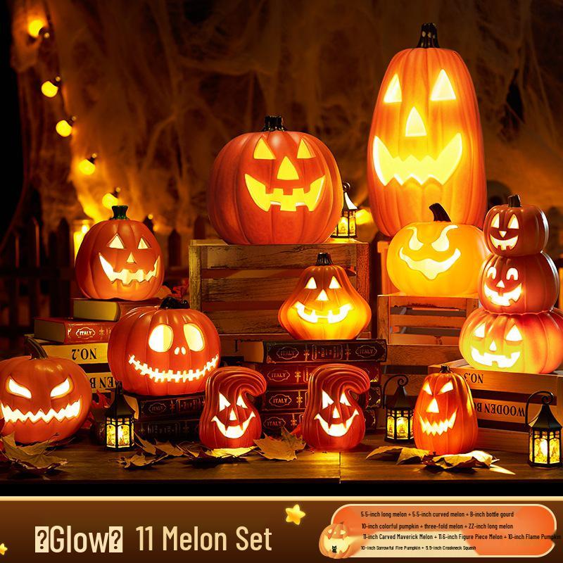 Large Luminous Pumpkin Lantern for Halloween Outdoor Theme Decorations