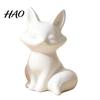 Zeitgenössische Innenraumakzente Keramik-Tierfigur, Moderne minimalistische Schwan-Fuchs-Statue für Wohnzimmerkunst, Hochzeitstortenaufsatz, Zimmer, Büro, Schreibtisch,