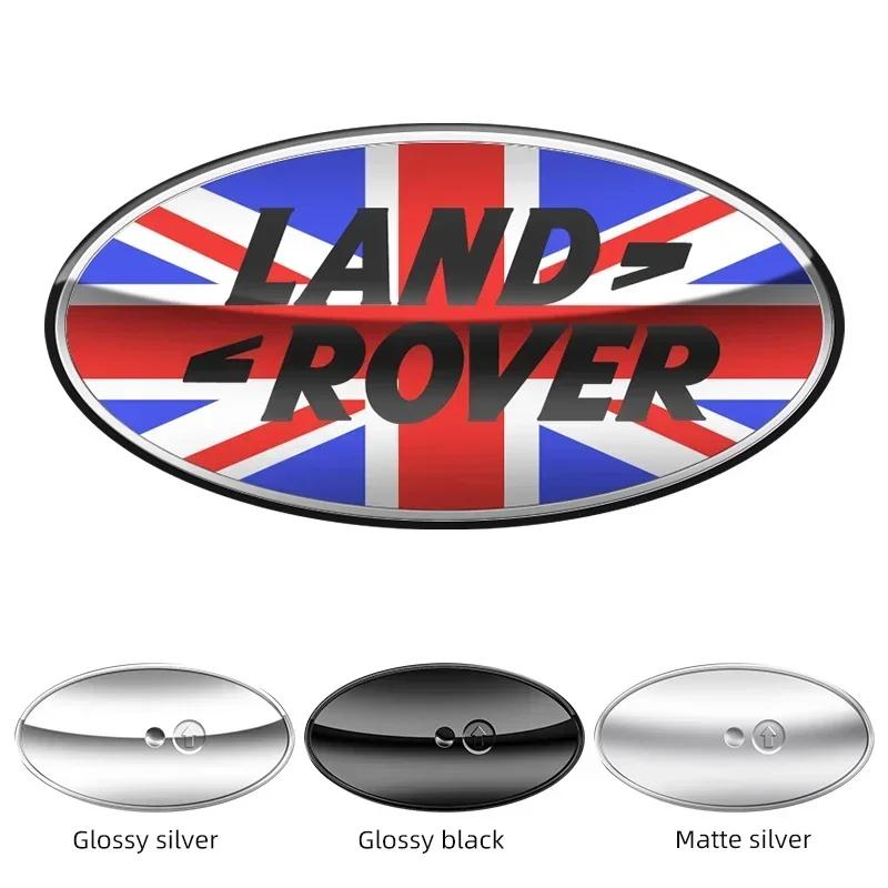 85mm/91mm 3D Logo Land Rover Badge Car Front Grille Emblem Rear Trunk Sticker For Land Range Rover Discovery Evoque Defender XS1