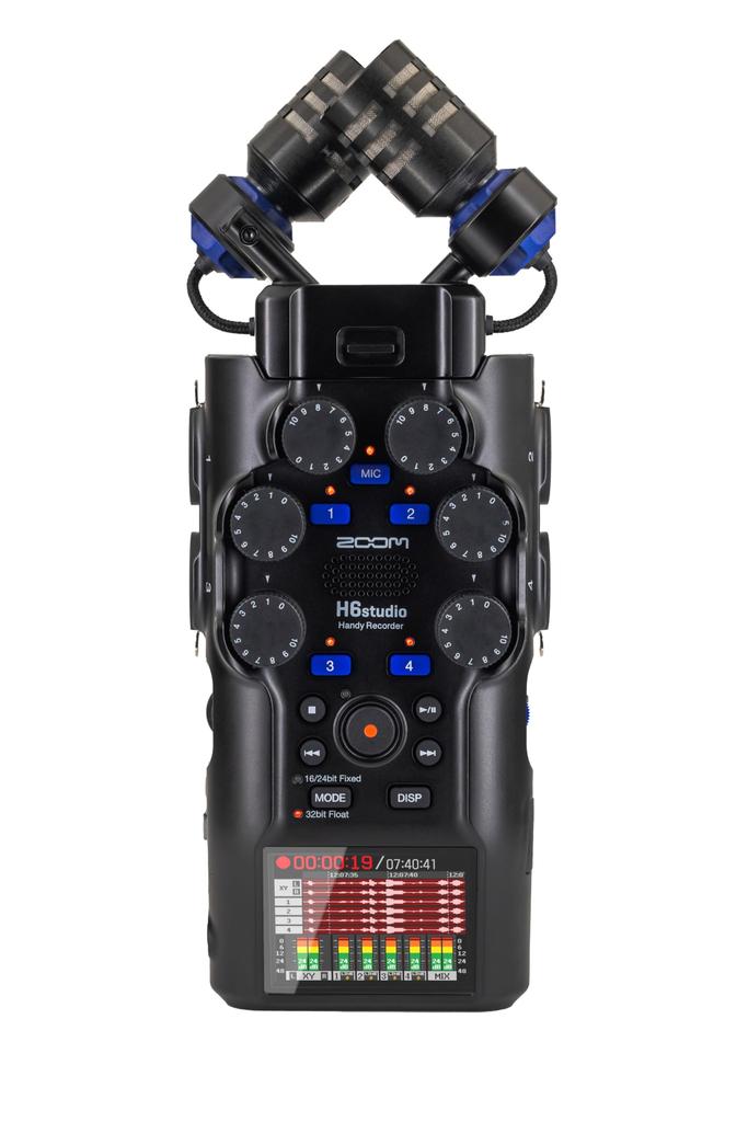 Zoom H6studio Handy Up To 8 Tracks Simultaneously Tracks Stereo Equipped with a XY Stereo 4 Phone Noise Gain Supports 192kHz Sampling 2025 Ideal for